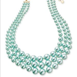 NEW Charter club pearl three row collar necklace Christmas gift birthday 💰girl
